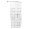 Adjustable UShaped Shower Rod NoDrill Stainless Steel Corner Curtain Rod 2