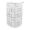 Adjustable UShaped Shower Rod NoDrill Stainless Steel Corner Curtain Rod 5