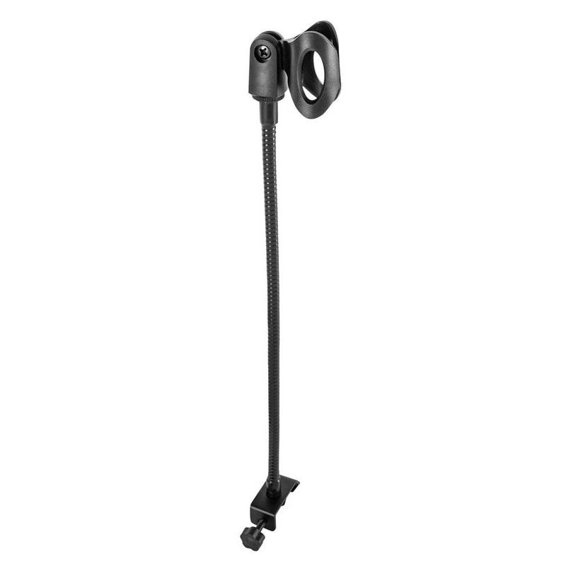 Professional Adjustable Gooseneck Microphone Stand With Desk Clamp Mic Holder For Broadcasting Rec 2