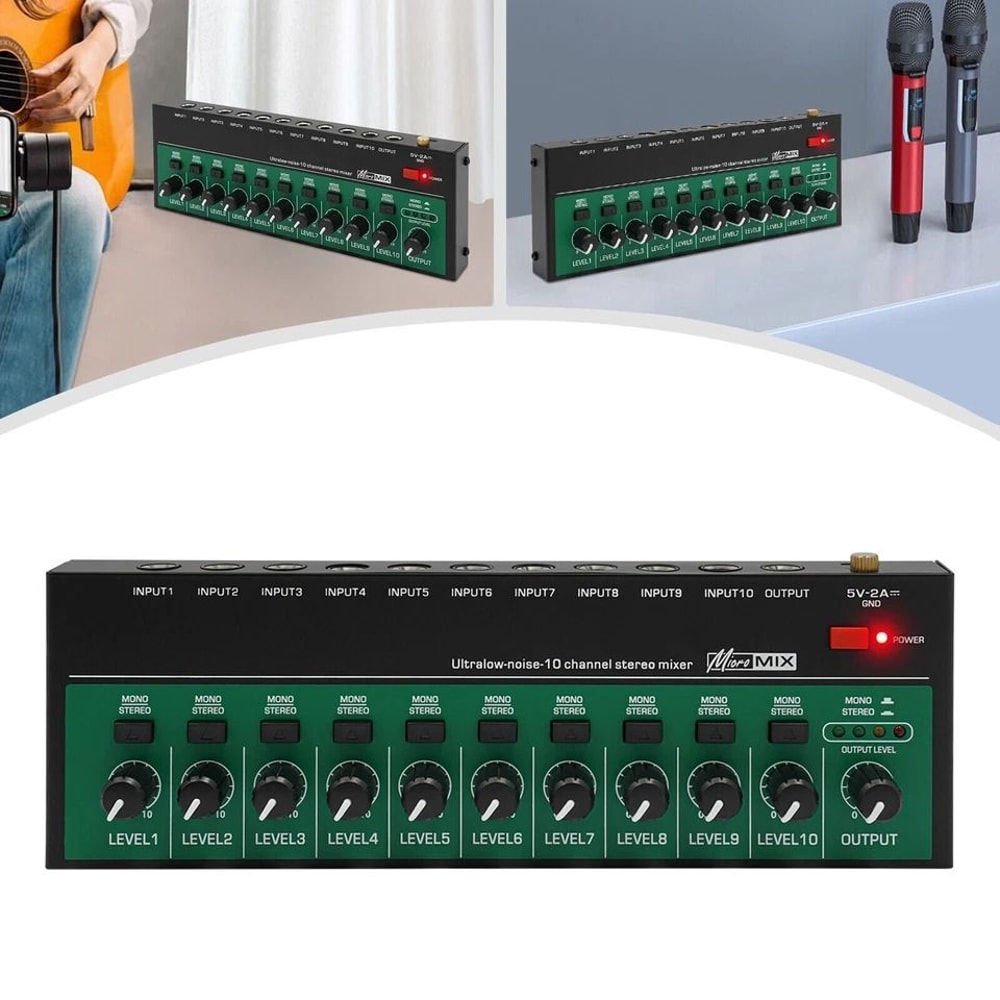 Professional Channel USB Audio Mixer Compact Design Portable Audio Mixer 4