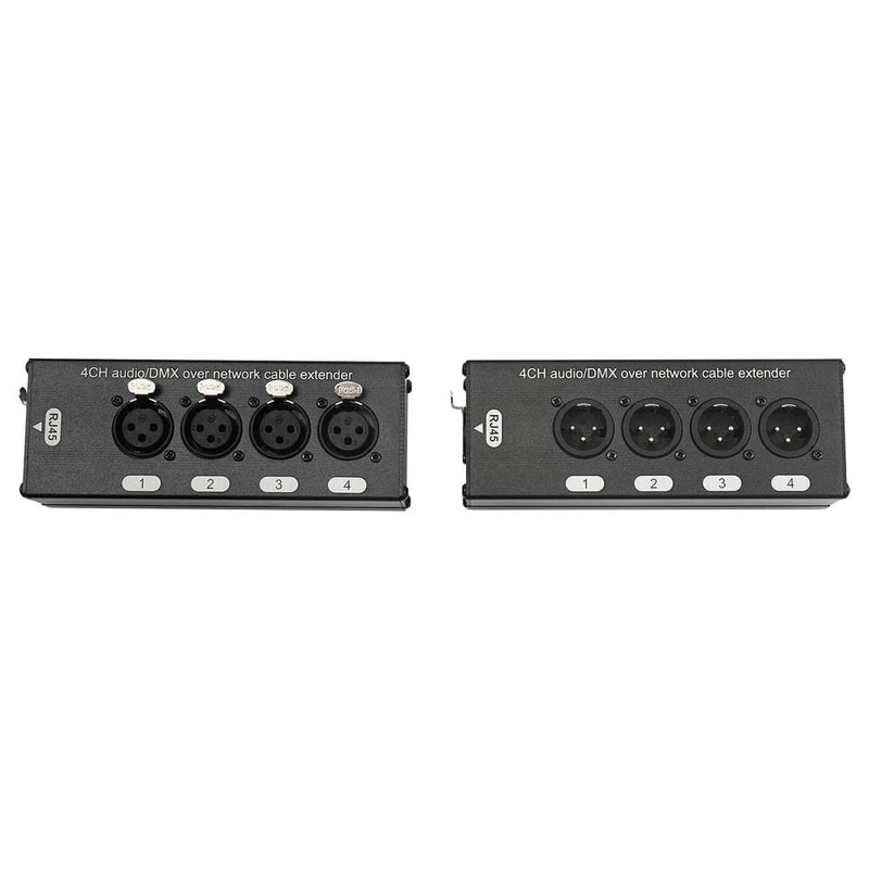 Premium Channel XLR To Ethercon Cable Extender Pro Audio Network Adapter Box 2