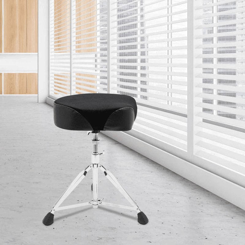 Professional Comfort Drum Throne Adjustable Padded Musician Seat Stool 2