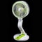Portable Solar Rechargeable Fan With LED Light Adjustable Tilt 2