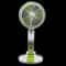 Portable Solar Rechargeable Fan With LED Light Adjustable Tilt 3