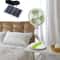 Portable Solar Rechargeable Fan With LED Light Adjustable Tilt 6