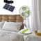 Portable Solar Rechargeable Fan With LED Light Adjustable Tilt 6