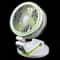 Portable Solar Rechargeable Fan With LED Light Adjustable Tilt 7