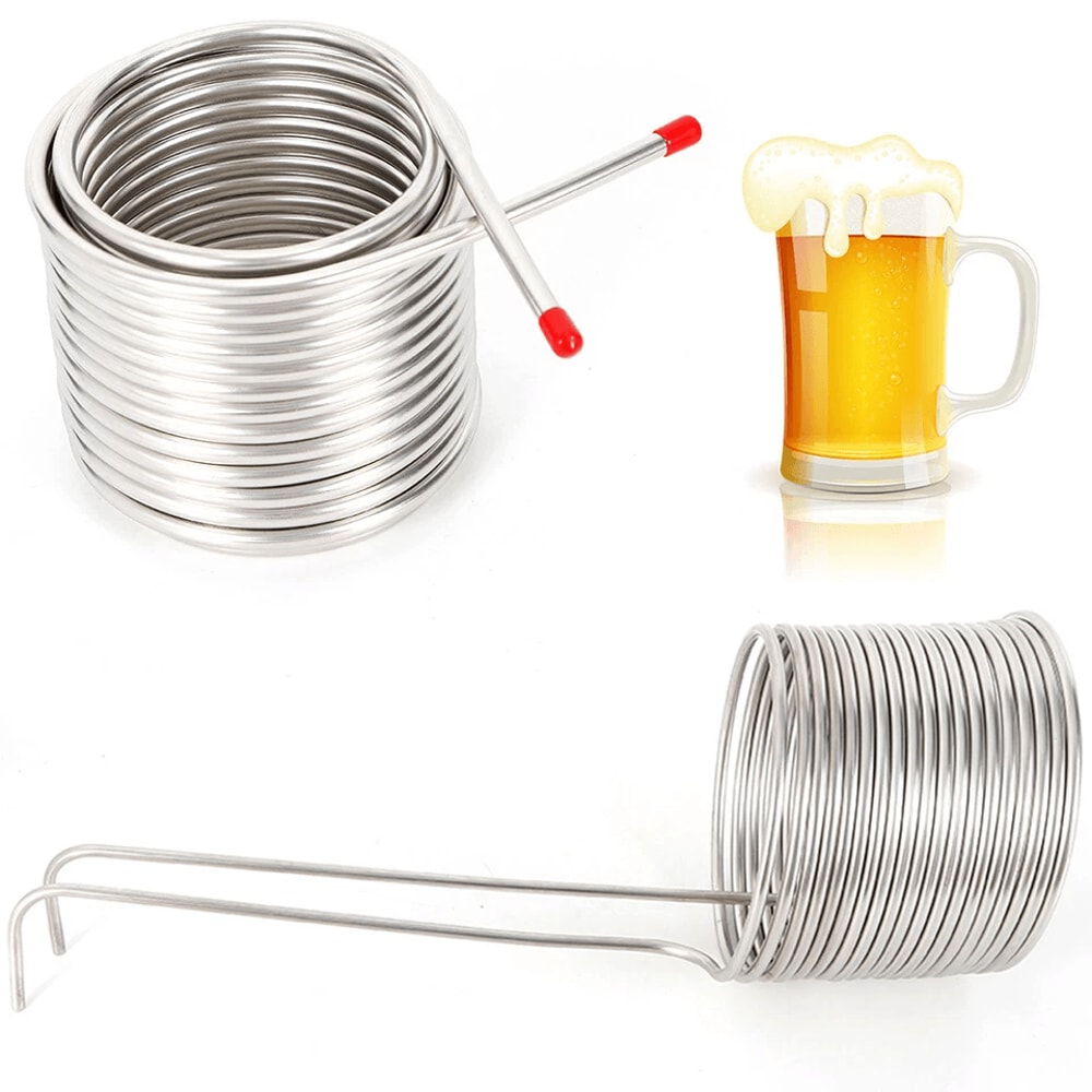 Professional Stainless Steel Homebrew Immersion Chiller Fast Wort Cooling Coil 1