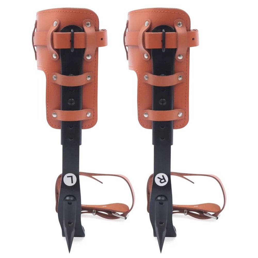 Adjustable Tree Climbing Spikes Climbing Gaffs Set With Straps Durable Pole Climbing Spurs 6