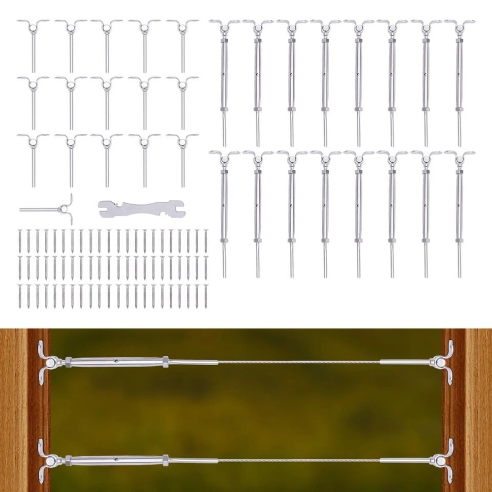 Premium Stainless Steel Cable Railing Kit For Deck Stair Railings 2