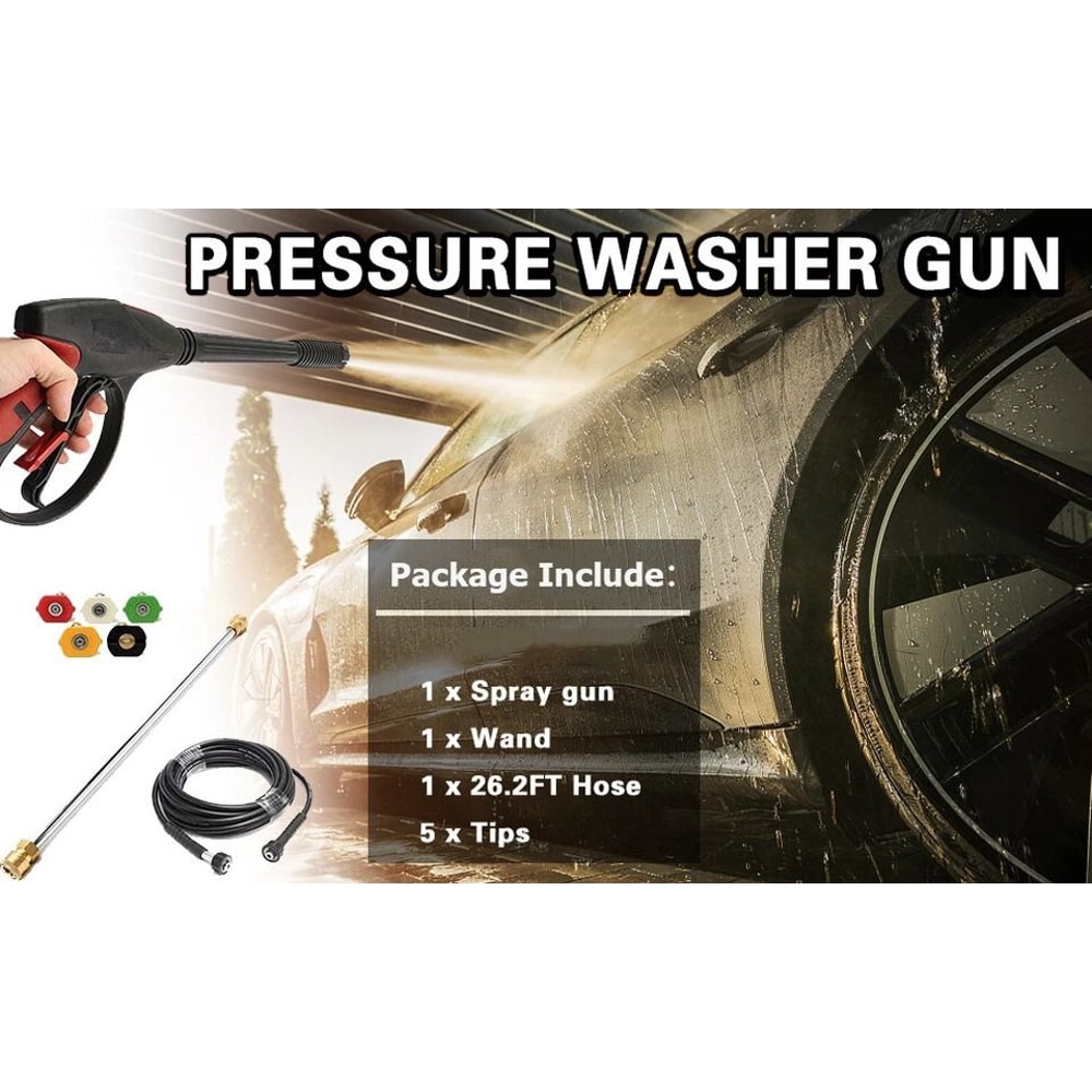 Premium High Pressure Power Washer Kit Spray Gun Wand Nozzles Pressure Washer Accessories Replaceme 4