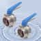Stainless Steel Butterfly Valves With Manual Blue Trigger Handle Industrial Flow Control Valve 1