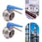Stainless Steel Butterfly Valves With Manual Blue Trigger Handle Industrial Flow Control Valve 4