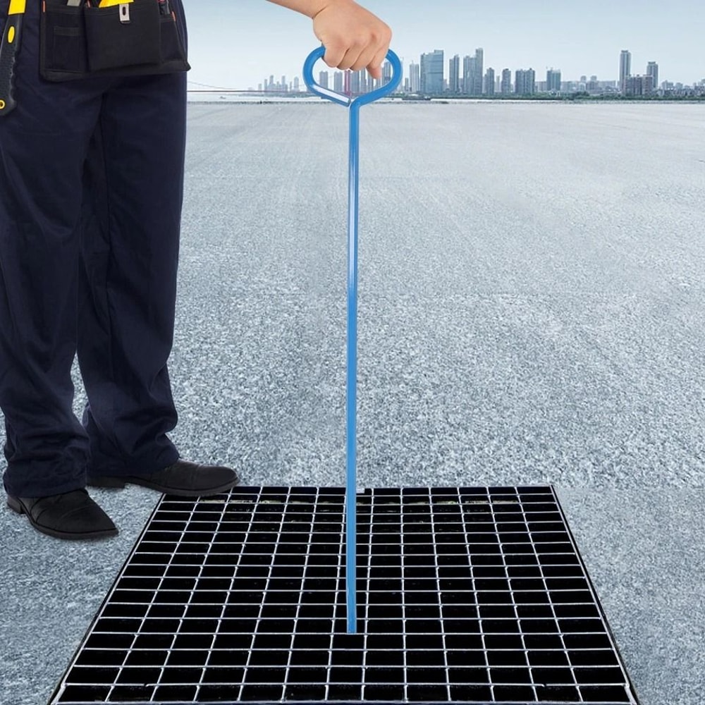 Heavy Duty Manhole Cover Lifting Hook Alloy Steel Tool 2