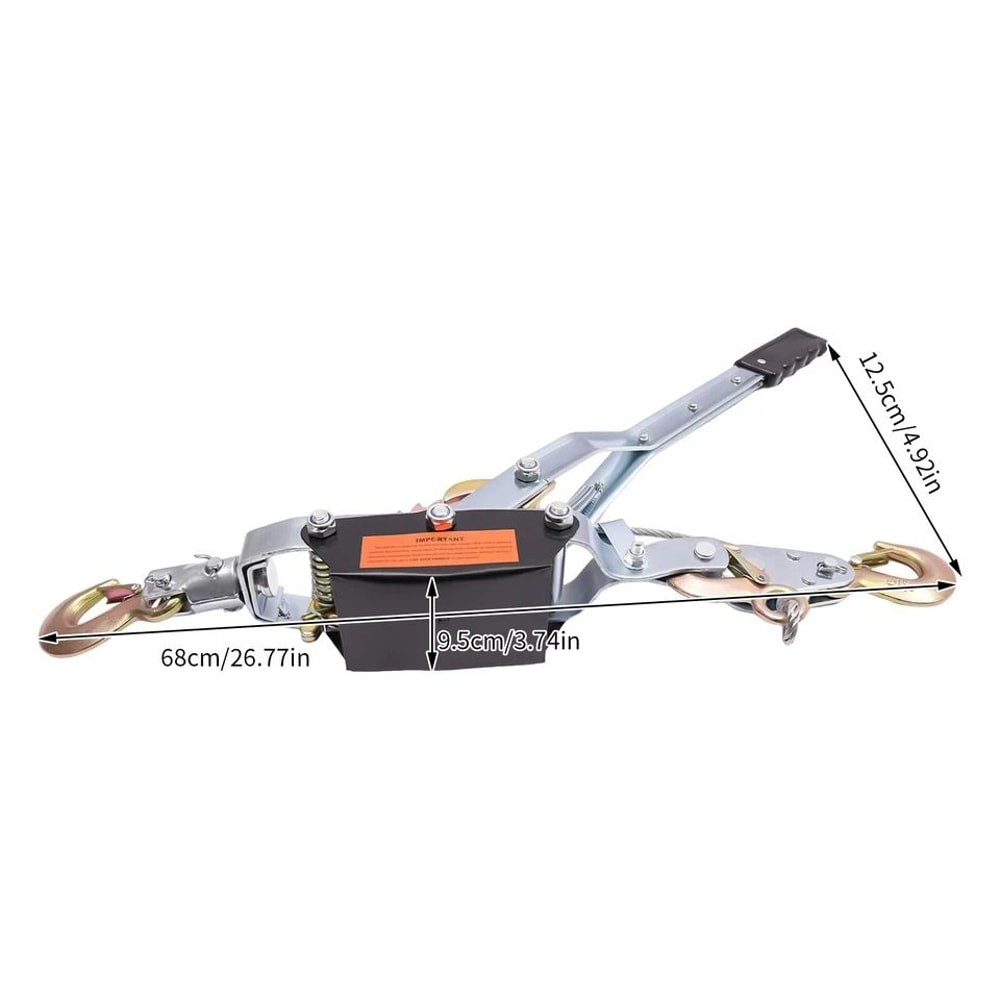 Heavy Duty Come Along Power Cable Puller With Hooks 1