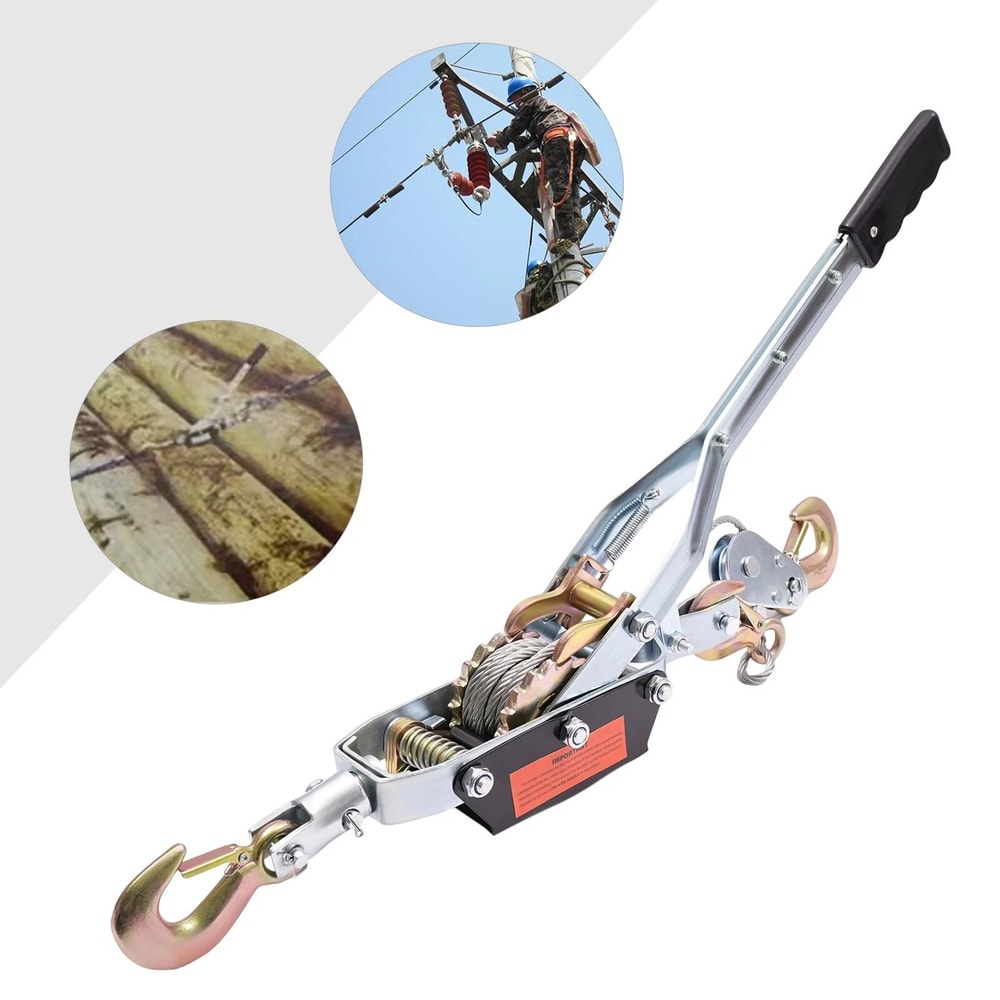 Heavy Duty Come Along Power Cable Puller With Hooks 3