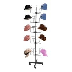premium freestanding hat display stand with hooks durable iron organizer