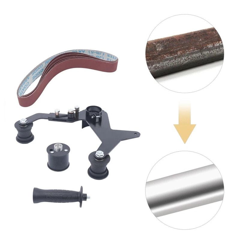 Angle Grinder Belt Sander Attachment Kit Tube Sanding Attachment Pipe Polishing Tool Adapter 1