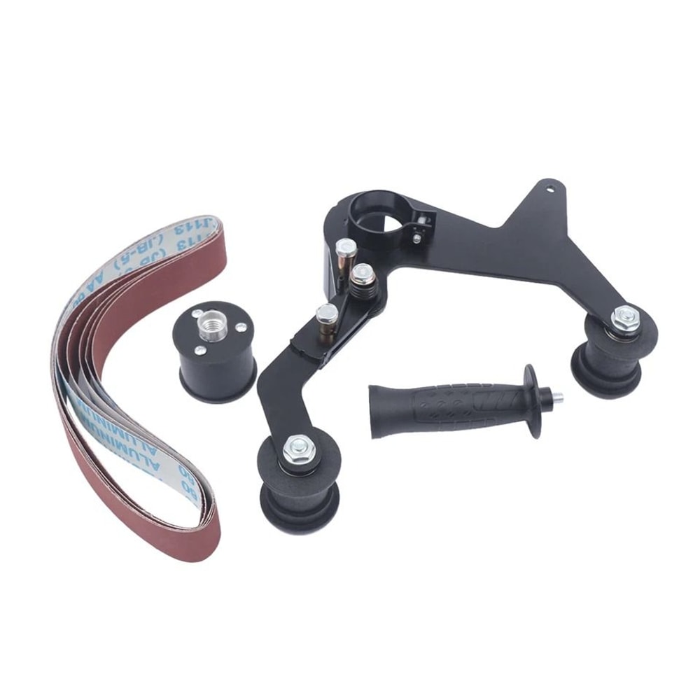 Angle Grinder Belt Sander Attachment Kit Tube Sanding Attachment Pipe Polishing Tool Adapter 2
