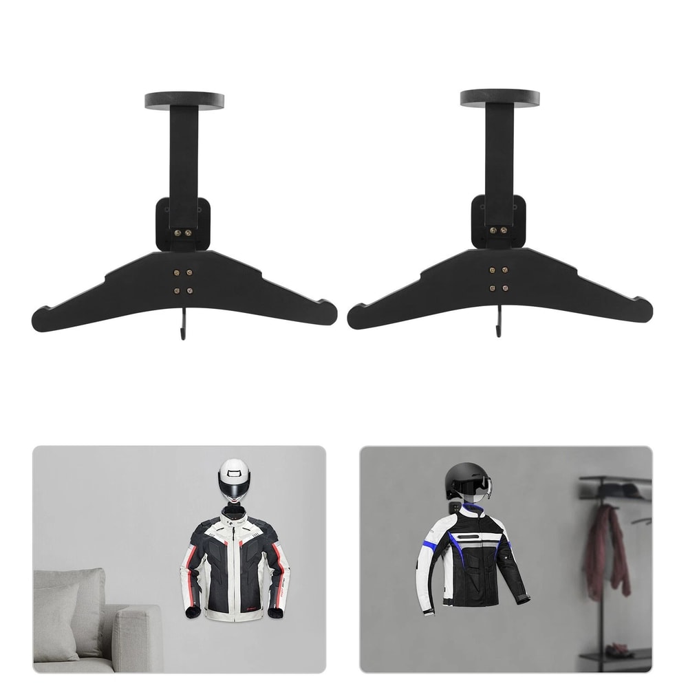 Wall Mounted Motorcycle Helmet Holder Gear Organizer 5