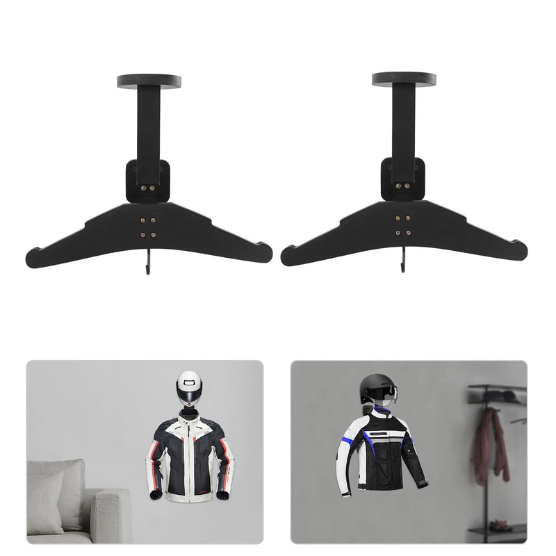Wall Mounted Motorcycle Helmet Holder Gear Organizer 5