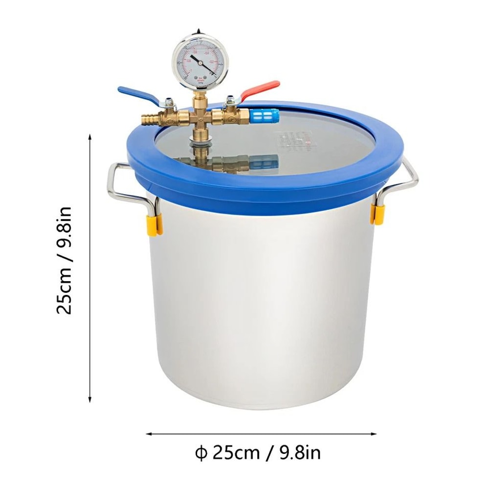 Professional Gallon Vacuum Degassing Chamber For Wood Epoxy Stabilizing Resin Bubble Removal 2