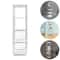 Rotating Bookshelf Organizer Space Saving Vertical Storage Tower 4