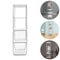 Rotating Bookshelf Organizer Space Saving Vertical Storage Tower 4