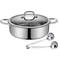 Premium Stainless Steel Dual Sided Shabu Hot Pot With Lid Induction Compatible Hot Pot 4