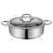 Premium Stainless Steel Dual Sided Shabu Hot Pot With Lid Induction Compatible Hot Pot 5