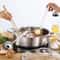 Premium Stainless Steel Dual Sided Shabu Hot Pot With Lid Induction Compatible Hot Pot 9