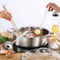 Premium Stainless Steel Dual Sided Shabu Hot Pot With Lid Induction Compatible Hot Pot 9