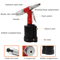 Air Powered Pneumatic Rivet Gun Air Hydraulic Pop Riveter Tool 11