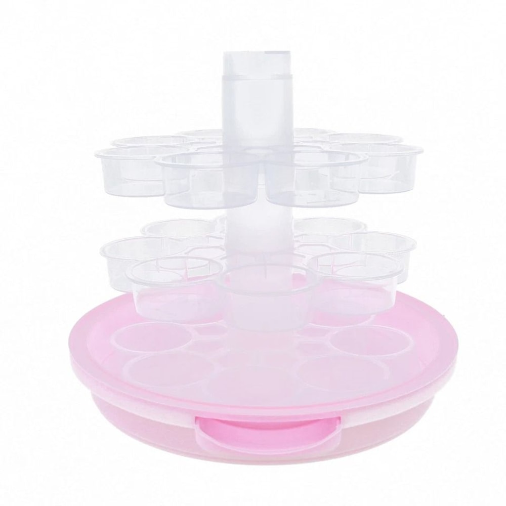 Cup Cupcake Dessert Carrier Portable Tier Cupcake Transporter With Secure Lid 2