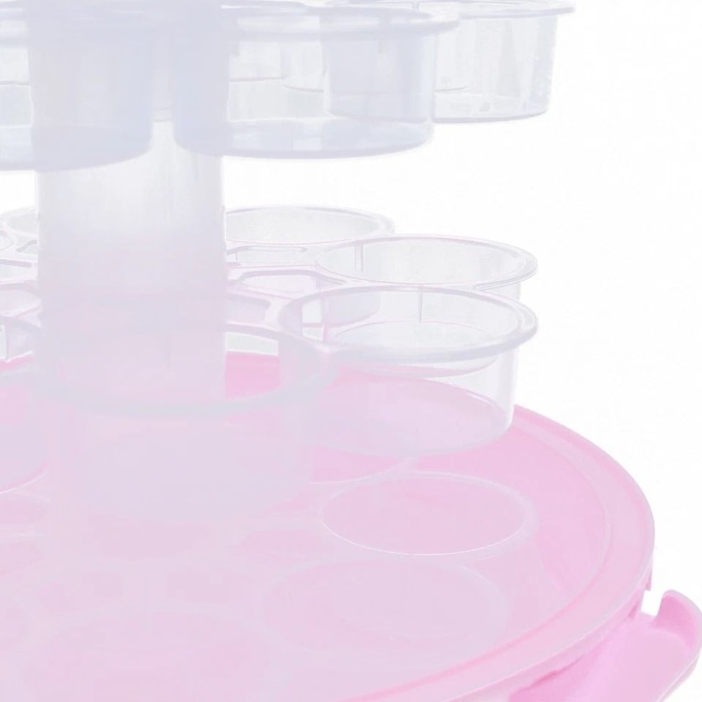 Cup Cupcake Dessert Carrier Portable Tier Cupcake Transporter With Secure Lid 3