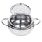 Premium Stainless Steel Fryer Deep Frying Pot With Temperature Control Durable Tempura Fryer Pan 2