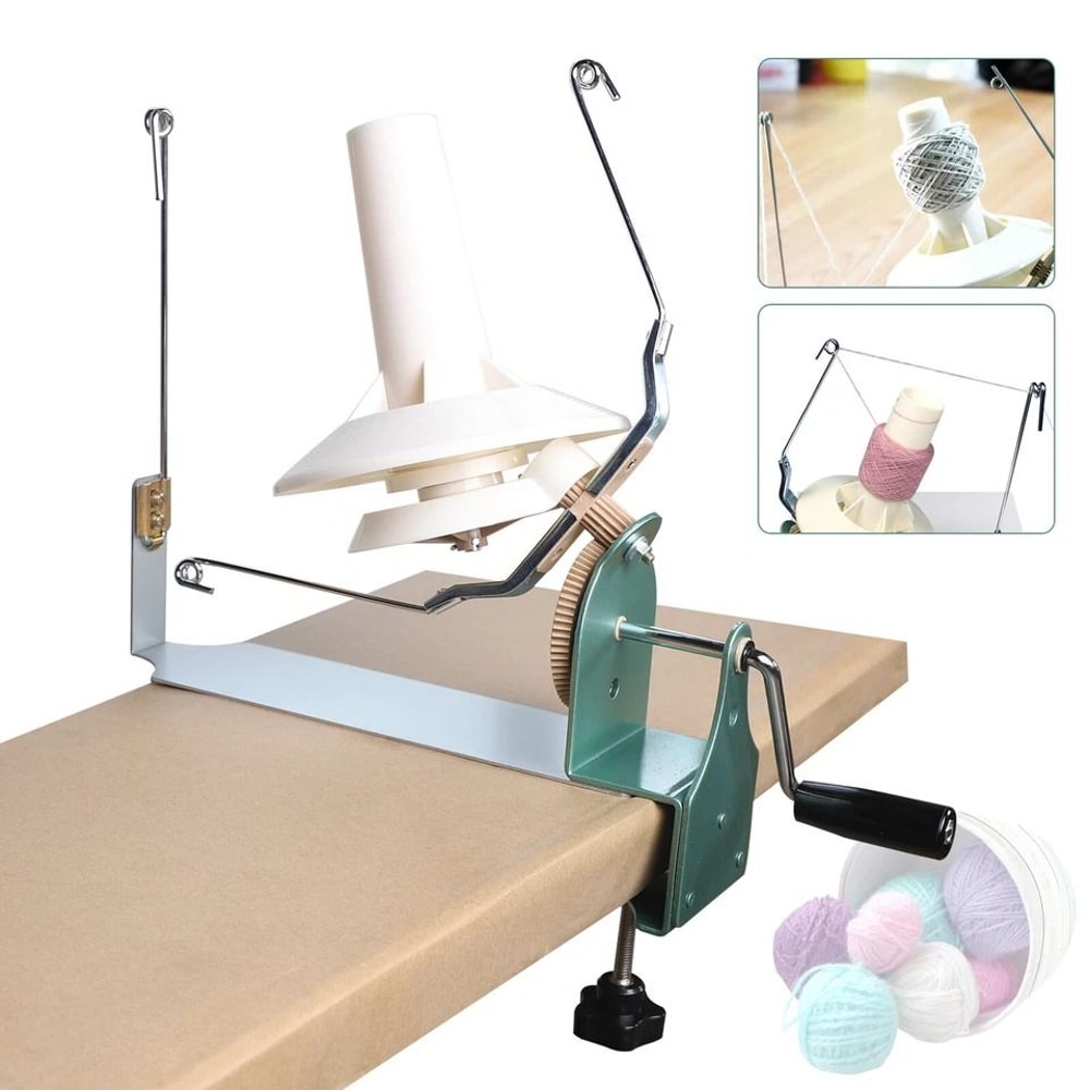 Hand Operated Yarn Ball Winder Jumbo Capacity For Wool Fiber 1