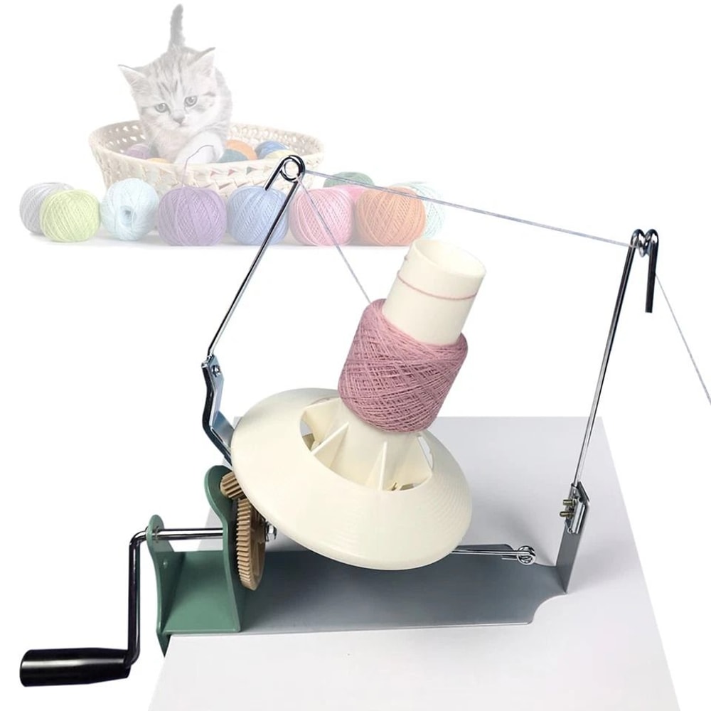 Hand Operated Yarn Ball Winder Jumbo Capacity For Wool Fiber 2