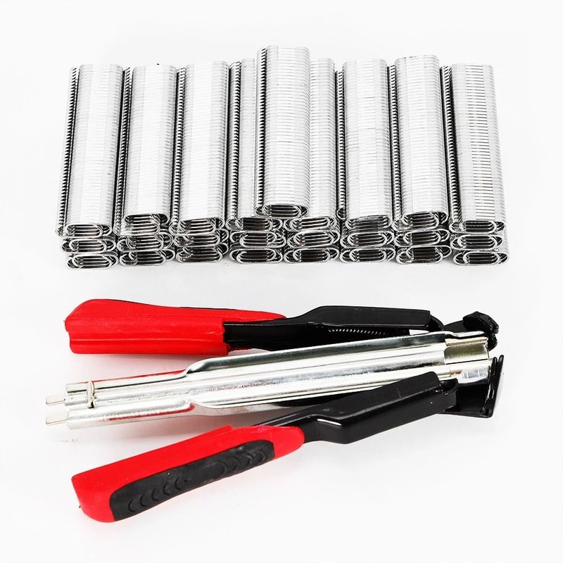Hog Ring Pliers Kit C Clips Household Hand Tools For Seat Cover Upholstery 6
