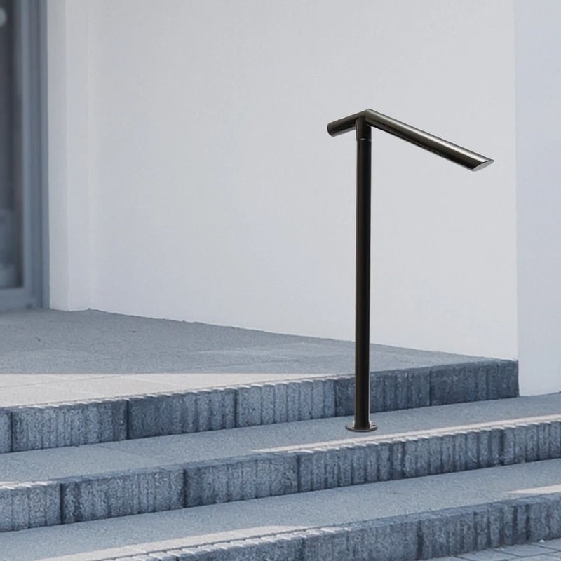 Outdoor Iron Stair Railing Kit Step Porch Handrail Kit 0