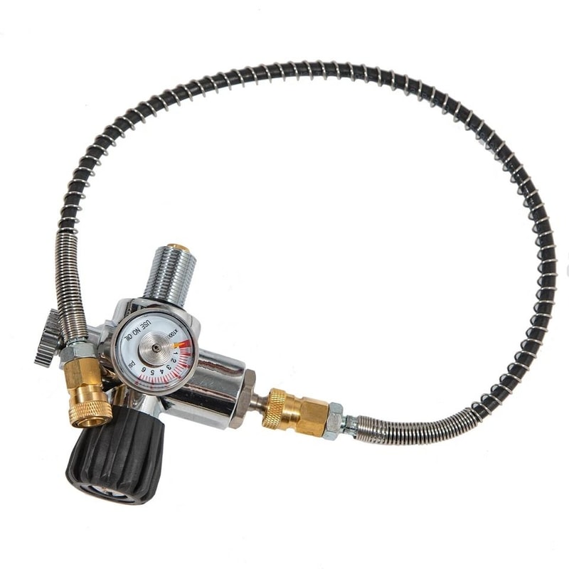 HighPressure PCP Air Tank Hose With PSI Regulator Fill Station 2
