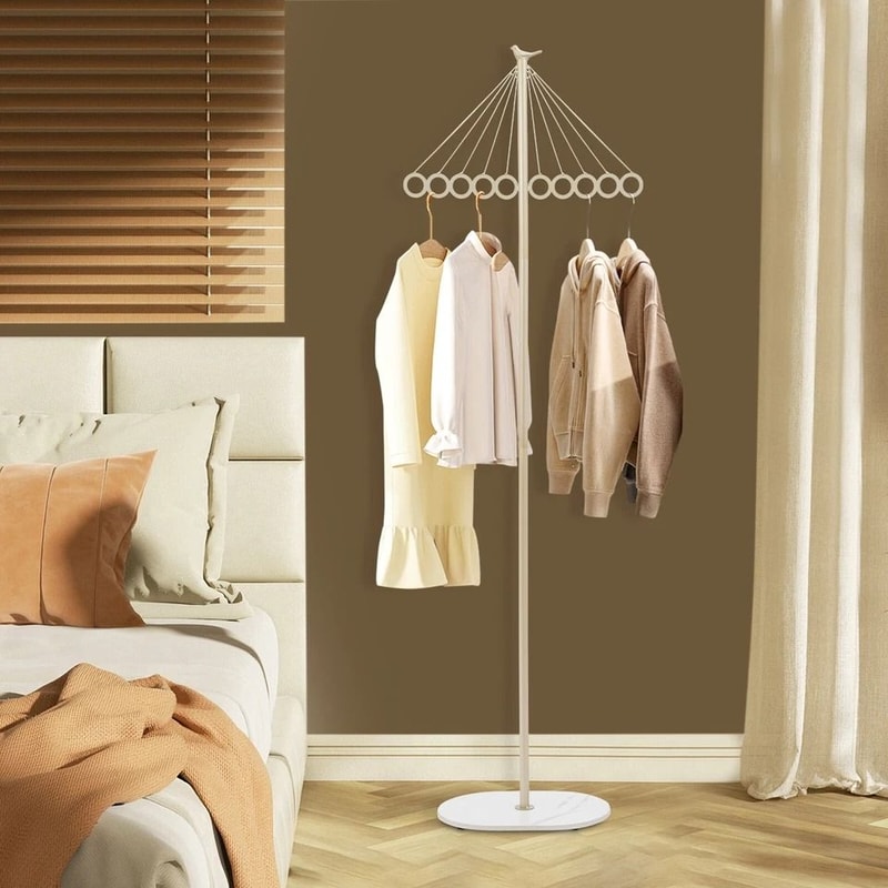 Premium Iron Entryway Coat Rack Shelf Stylish Floor Standing Metal Clothing Rack With Durable Hook 1