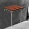 Premium Solid Wood Folding Shower Seat Wall Mounted Spa Bench For Bathroom 5
