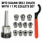 Precision MT2 Shank Collet Chuck Set With Spanner Milling Machine Tool 3