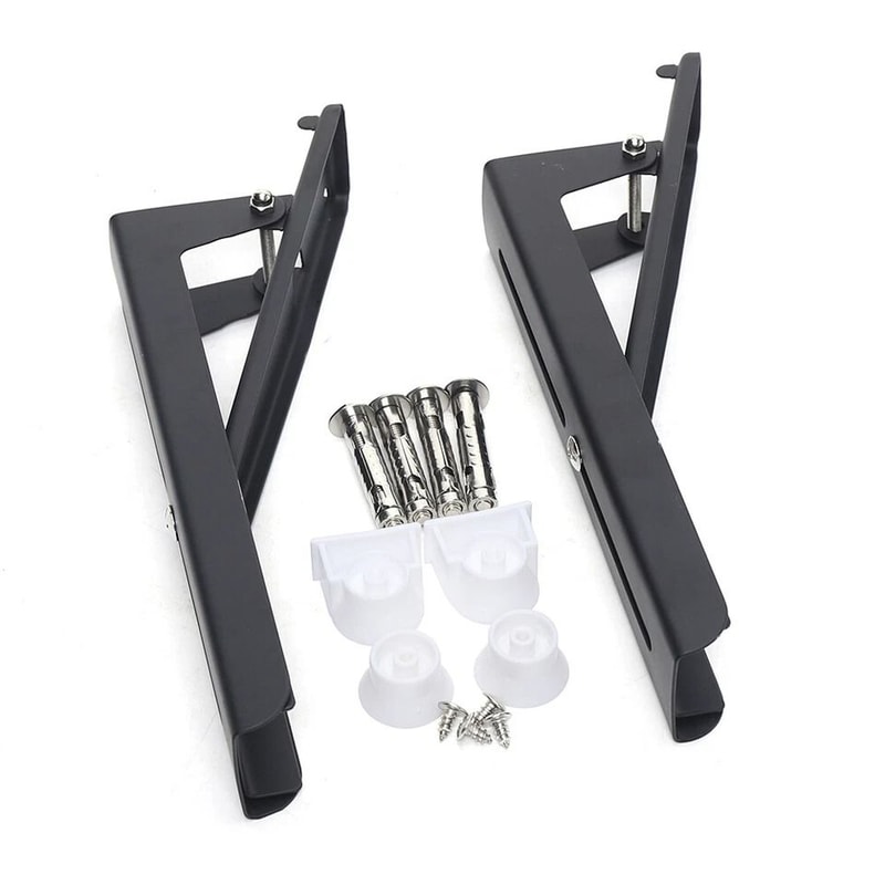 Heavy Duty Adjustable Stainless Steel Microwave Shelf Rack For Wall Mount 1
