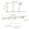 Foldable Bed Safety Rail Support Handle For Bedside Fall Prevention Elderly Safety 1