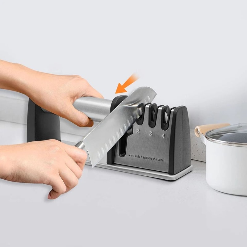 Stage Knife Sharpener Ceramic Tungsten Kitchen Knife Sharpening Tool 7
