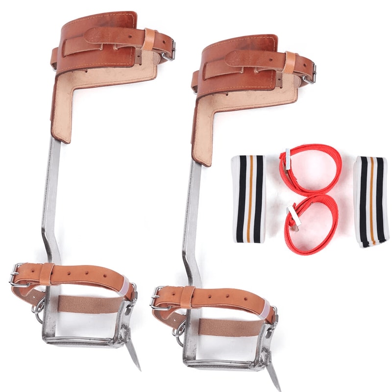 Tree Climbing Spikes Stainless Steel Climbing Spurs Set Capacity Professional Climbing Gaffs 3
