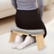 Bamboo Meditation Bench Foldable Yoga Kneeling Stool With Carrying Bag 2