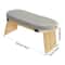 Bamboo Meditation Bench Foldable Yoga Kneeling Stool With Carrying Bag 3